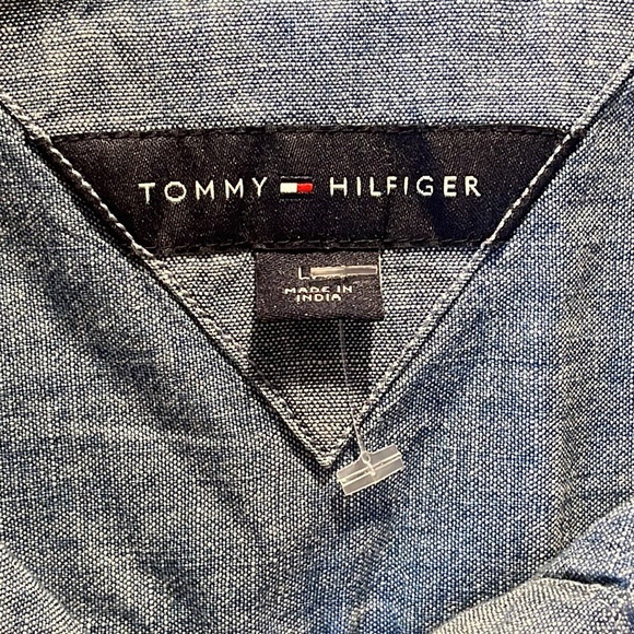 NWOT- Tommy Hilfiger buttons down Denim Top - Picture 2 of 7